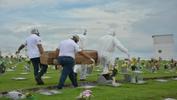 Número de mortos pela covid-19 no Acre voltou a subir nesta segunda-feira 